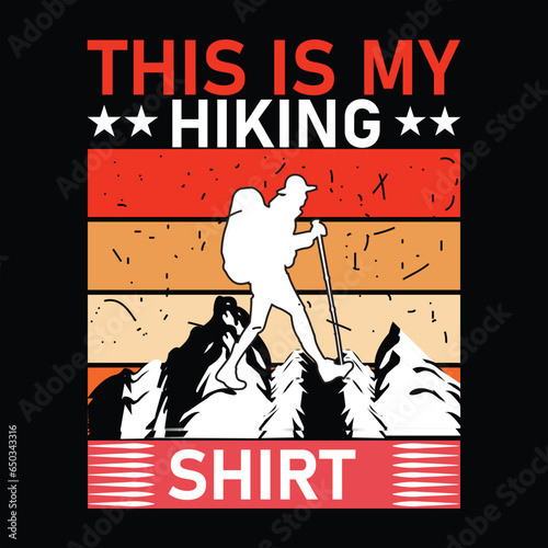 Hiking T-shirt design