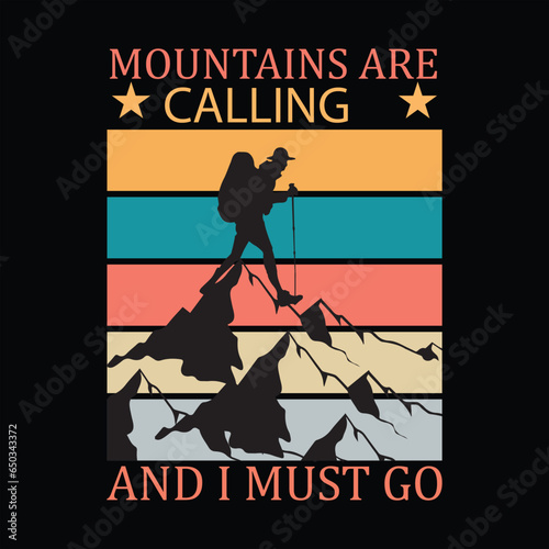 Hiking T-shirt design