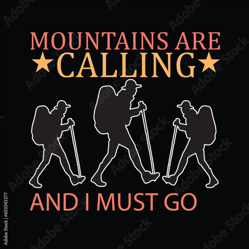 Hiking T-shirt design