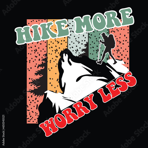 Hiking T-shirt design