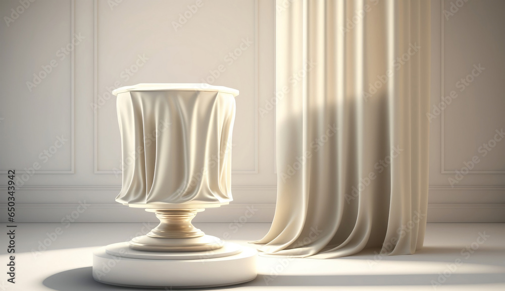 glass vase on white glass vase on white