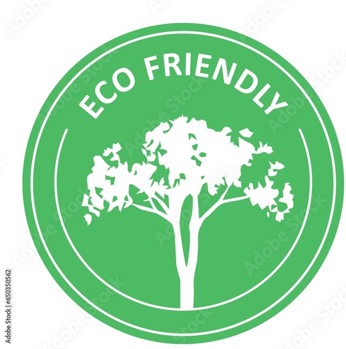 Eco friendly. Green sign  emblem  market  banner  sticker