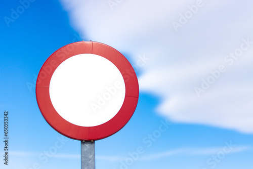 Prohibited traffic sign