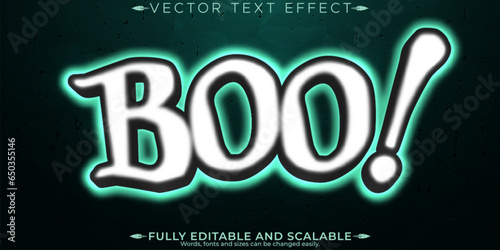 Horror text effect, editable halloween and scary text style
