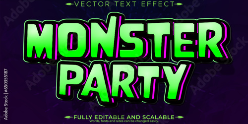 Horror text effect  editable halloween and scary text style