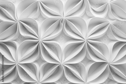 A detailed view of a wall constructed entirely of beautiful paper flowers. This image can be used to add a touch of elegance and whimsy to various projects.