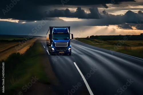 truck on highway