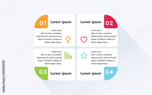 The versatile infographic template is a great resource for companies looking to present their development, ideas and information in a visually appealing and informative way.