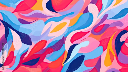  a colorful abstract background with a lot of different shapes and colors. generative ai
