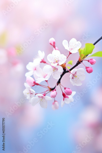 Beautiful spring nature blossom image
