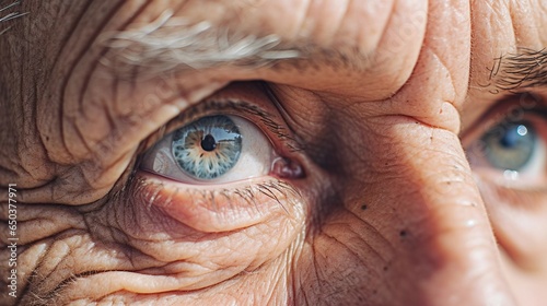 Eyes that Speak Volumes: Age, Experience, and Wisdom in Close-Up photo