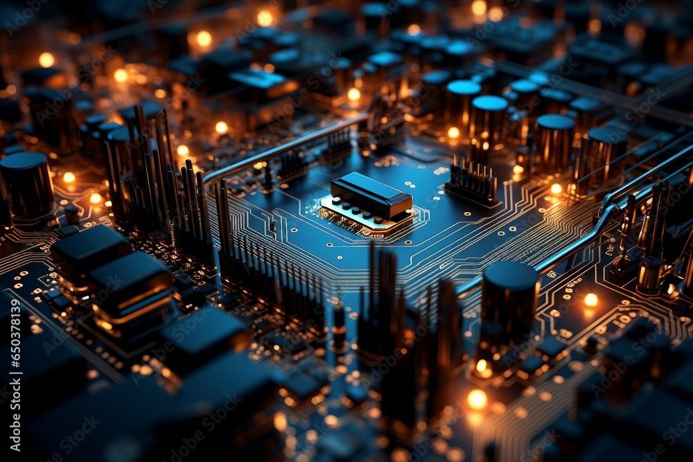 Delving into the Microcosm of a Circuit Board
