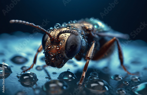Macro photo of an ant photo