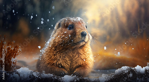 the groundhog crawled out of the hole, spring came groundhog day. Generative AI,