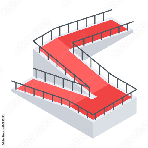 Heres an isometric illustration depicting flyover road 
