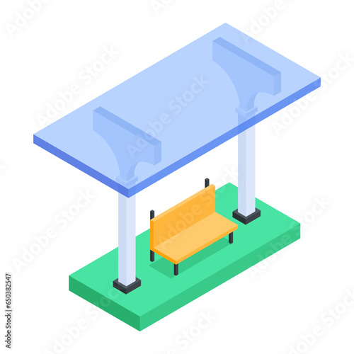 Heres an isometric illustration depicting flyover road 