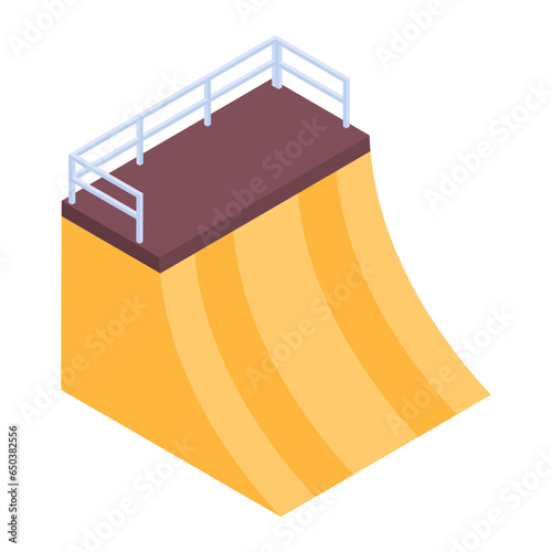 Heres an isometric illustration depicting flyover road 