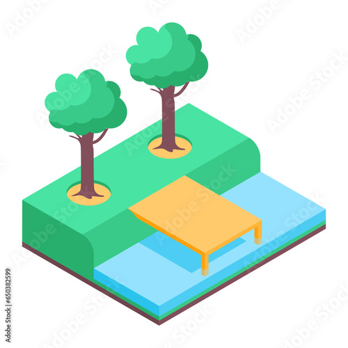 Heres an isometric illustration depicting flyover road 