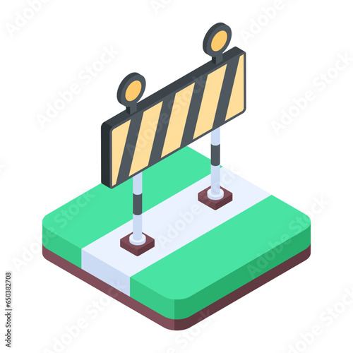 Heres an isometric illustration depicting flyover road 
