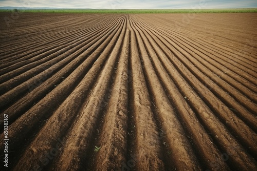 Symmetric Rows on a Cultivated Farm.