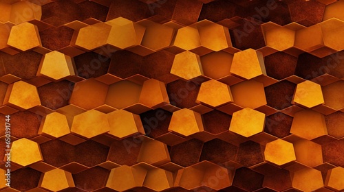  an abstract background with a lot of hexagonal shapes. generative ai