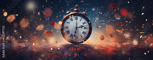 it's christmas time - countdown clock background for all events like christmas, happy new year. ai generative