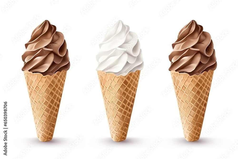 National Ice Cream Day Concept. National Ice Cream Day Background. National Ice Cream Day Theme. Generative Ai.