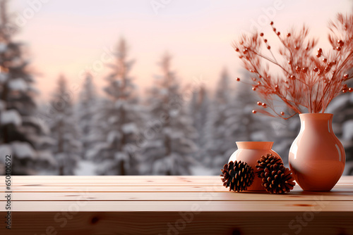 winter wood product display