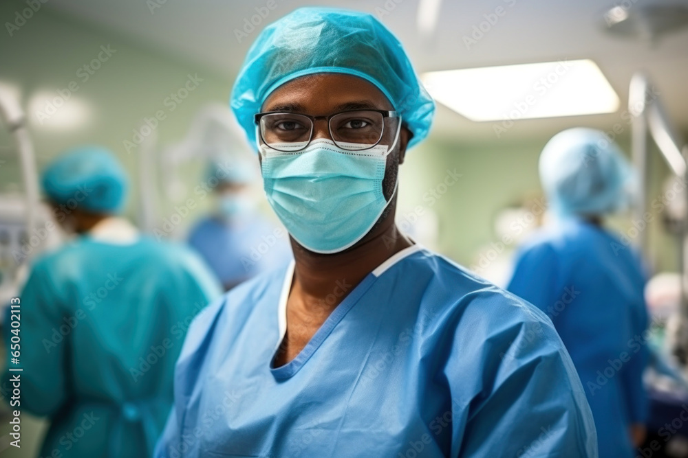 Photo of a woman wearing a surgical mask and glasses for protection Photo of a woman wearing a surgical mask and glasses for protection