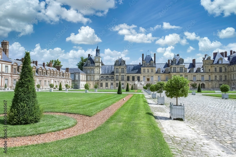 The castle of Fontainebleau 
