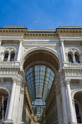 The galleria Vittorio Emanuel in Milan, Italy