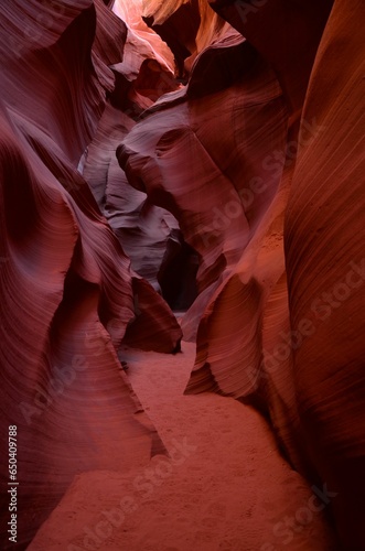 Rays of sunshine illuminating the majestic red sandstone of Antelope Canyon