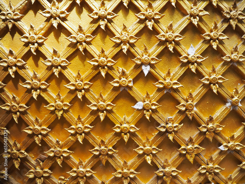 The golden flower Thai pattern  © siwasilp
