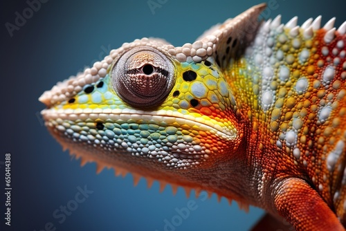 Colorful Chameleon  Wildlife Close-Up