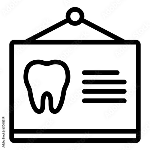 Orthopantomogram tooth x ray icon