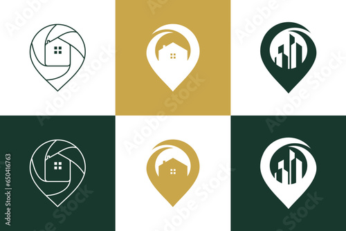 Free Download Building logo design element vector with creative concept idea - GFXLoad