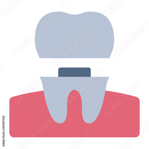 Dental tooth Crown icon