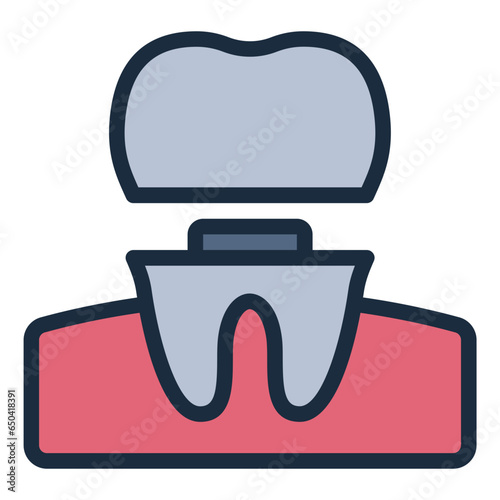 Dental tooth Crown icon