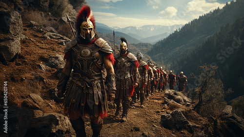 portrait of roman knight in armor