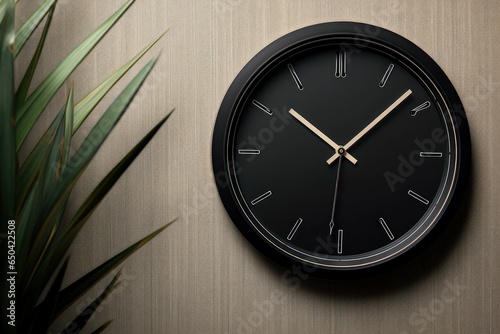 Wallpaper Mural Timeless Clock background. Watch minute. Generate Ai Torontodigital.ca