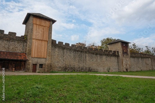 Burgerwehr fortification - Medieval City Walls at Monchsberg - Salzburg, Austria photo