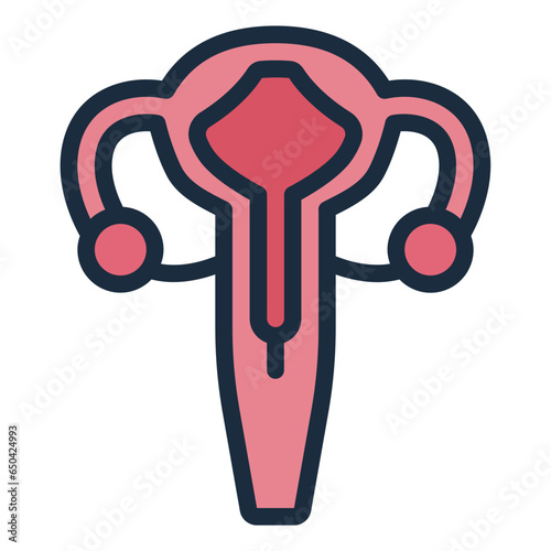 uterus human body icon