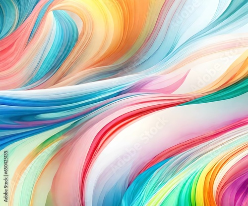 Oil acrylic paint ink painted waves painting texture colorful background banner. bold colors. swirl wave. Generated ai