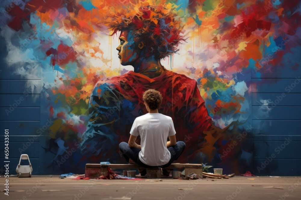 Colors in Action: Hyper-Realistic Mural Painting

