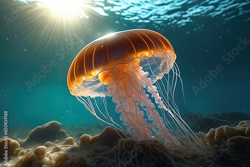 jellyfish in the sea © Shubham