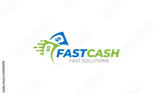 Illustration of graphic vector make money fast for finance professional business logo design template