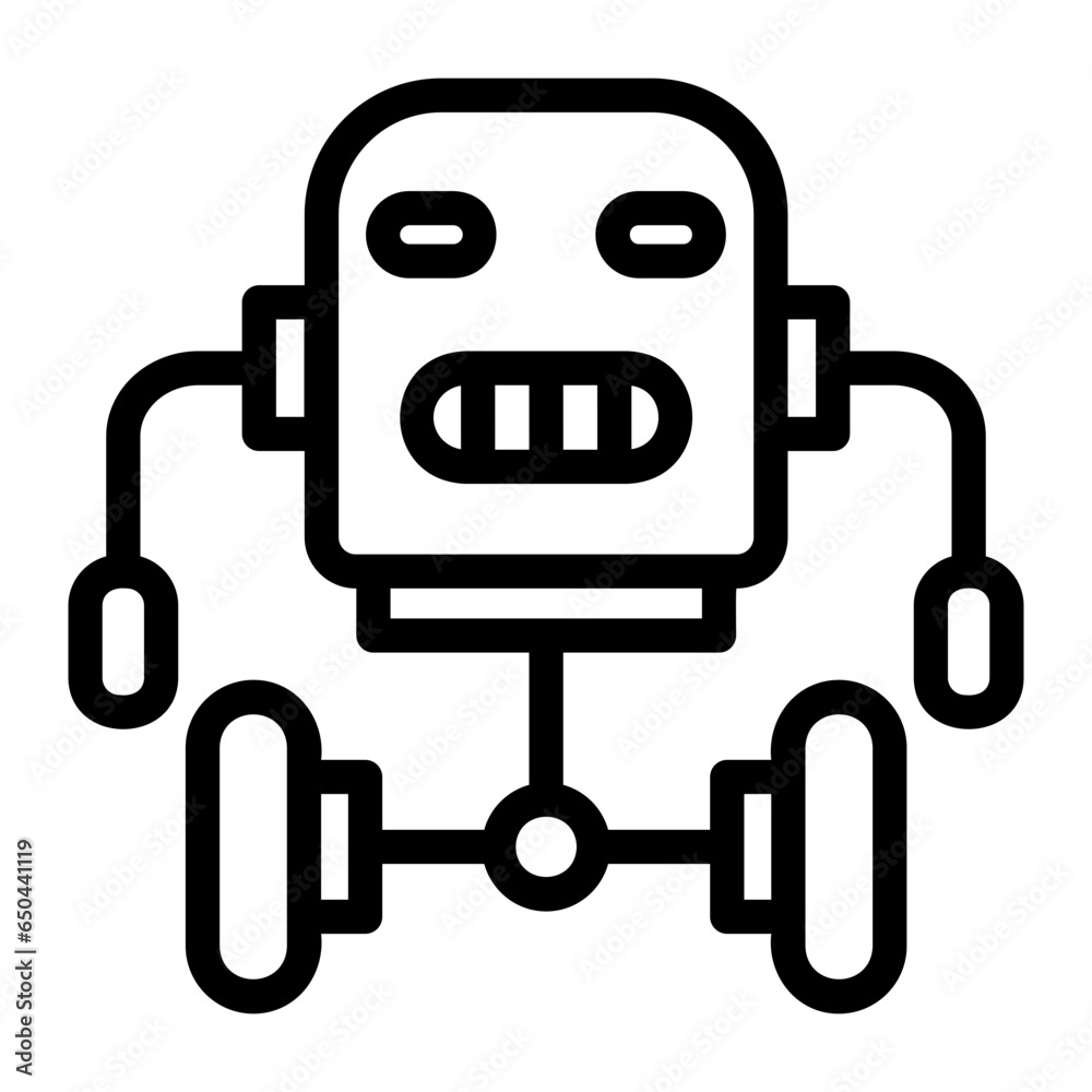 Fototapeta premium two wheel robot icon