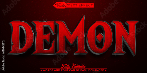 Red Demon Editable Text Effect Template