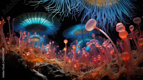 In the Protozoa Realm, the lens of observation unveils a captivating ballet of singlecelled organisms. This mesmerizing image zooms in to capture their intricate body structures, Mod3f