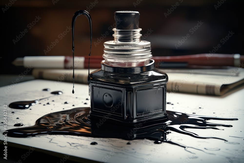 8K Inkwell Magic: Hyper-Realistic Spilled Ink Stories
